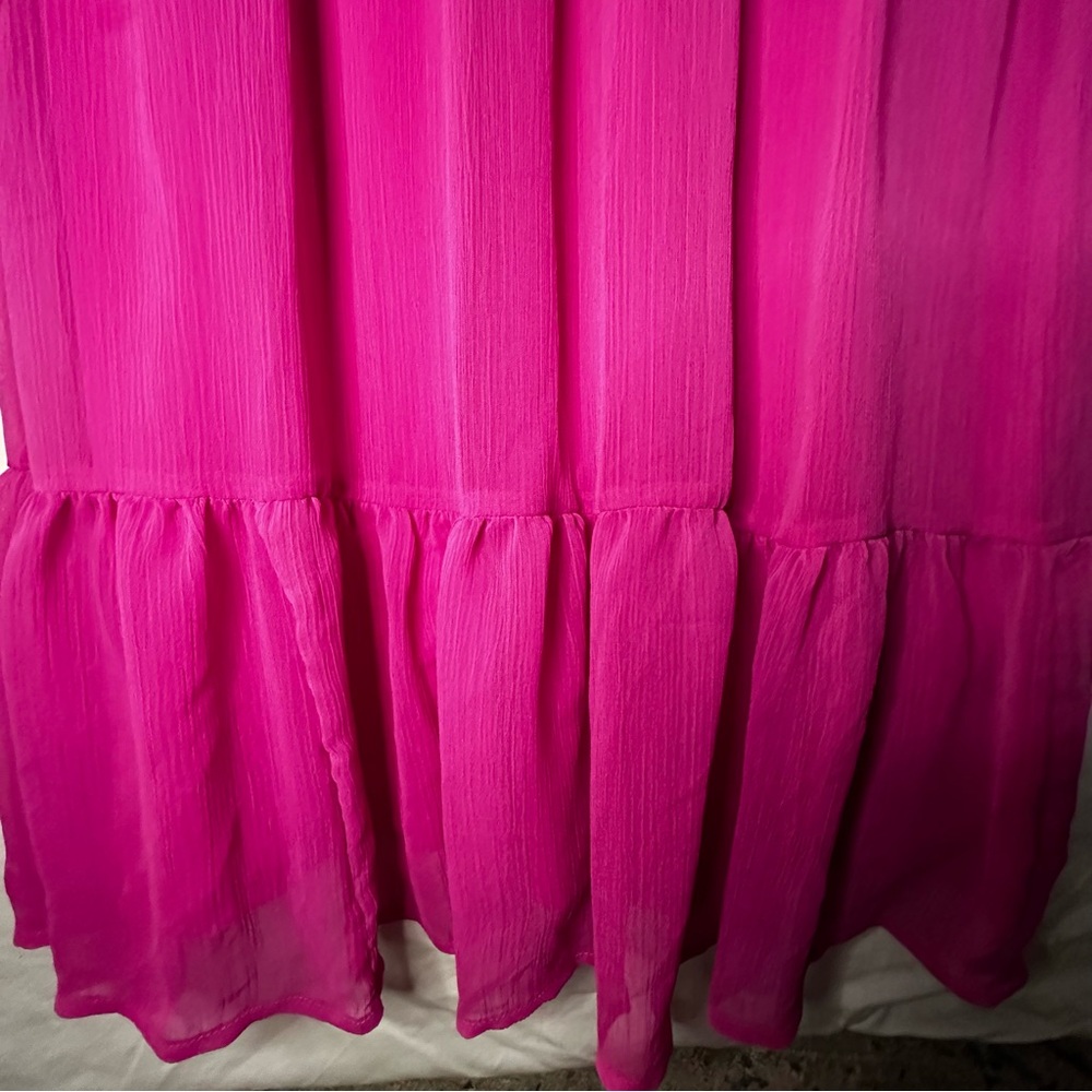 Vince Camuto Valentine’s long sleeve dress hot pink NWT. Feminine Barbie ballet - Picture 5 of 13